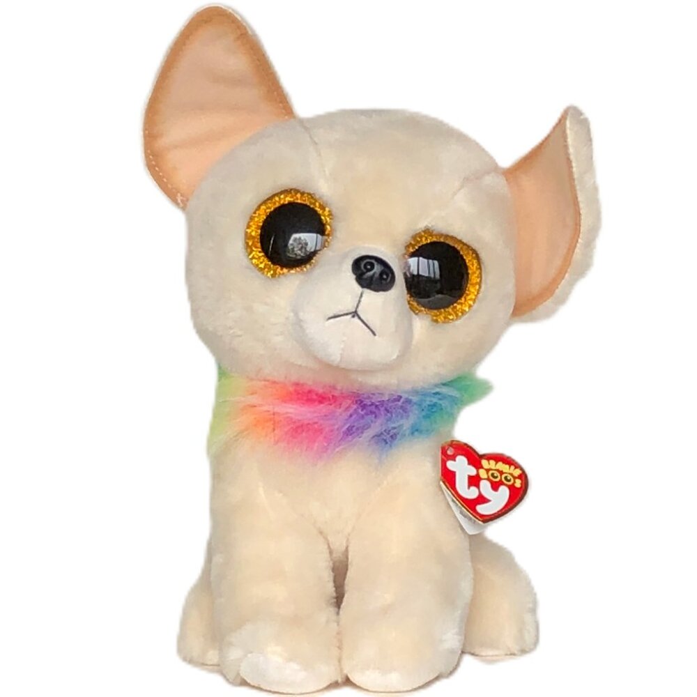 Ty MEDIUM SIZE 8" Beanie Boos Chewey the Chihuahua  New w/Tag